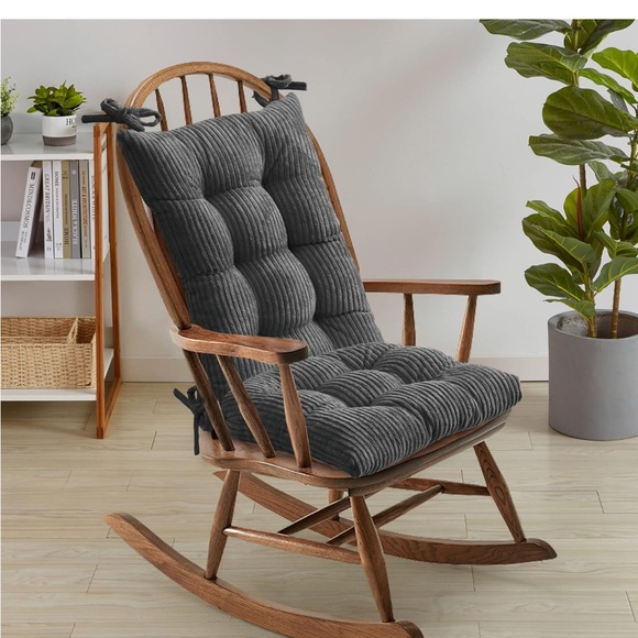Gray Rocking Chair Cushions - Picture 1 of 2